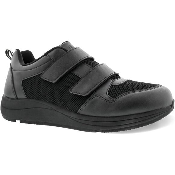 Drew Size 11 W Black Contest Hook and Loop Athletic Shoes Slip Resistant P11-4 - Picture 1 of 9